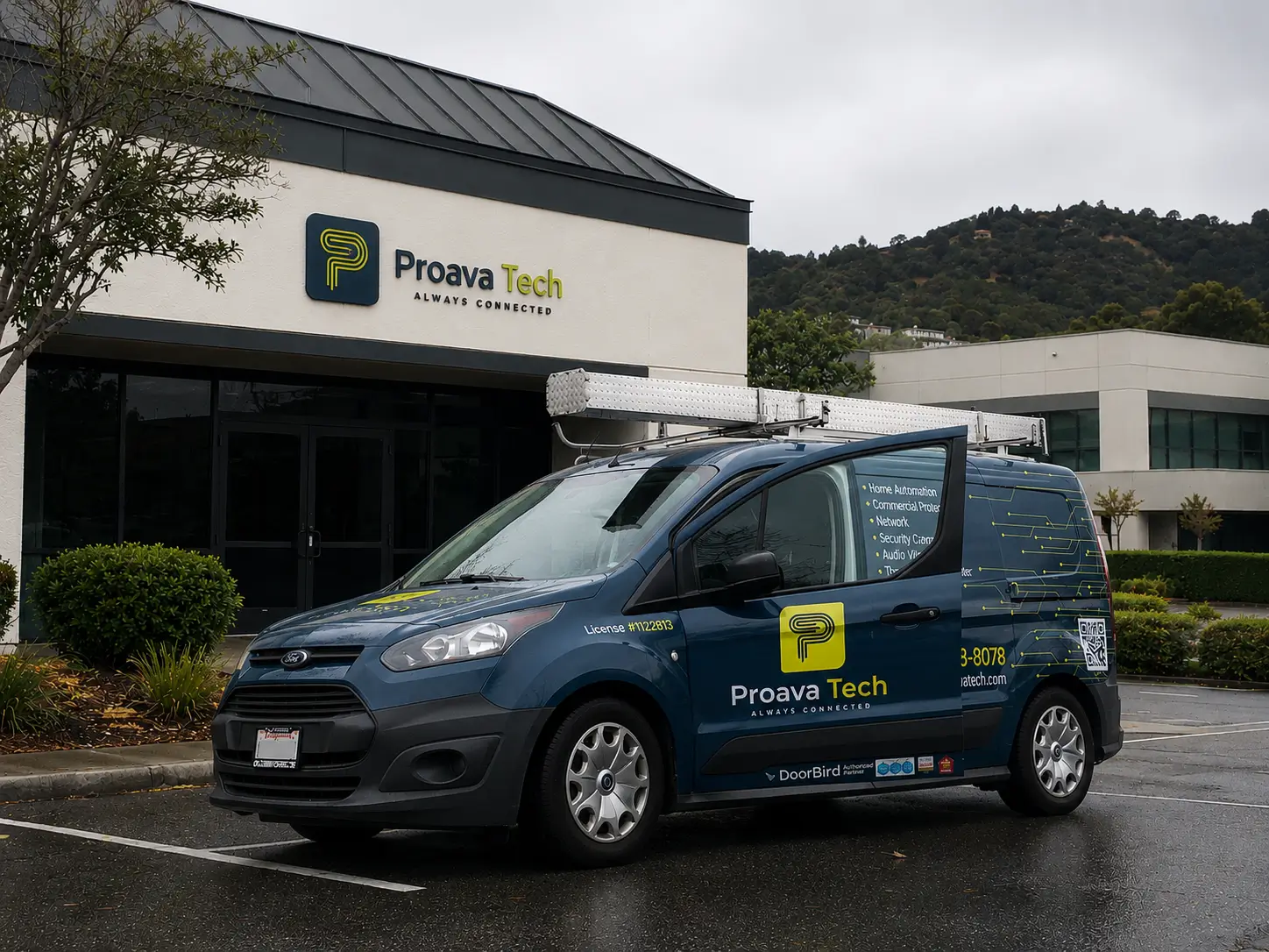 Proava Tech office - licensed smart home and business automation integrator serving San Francisco and Marin County, California